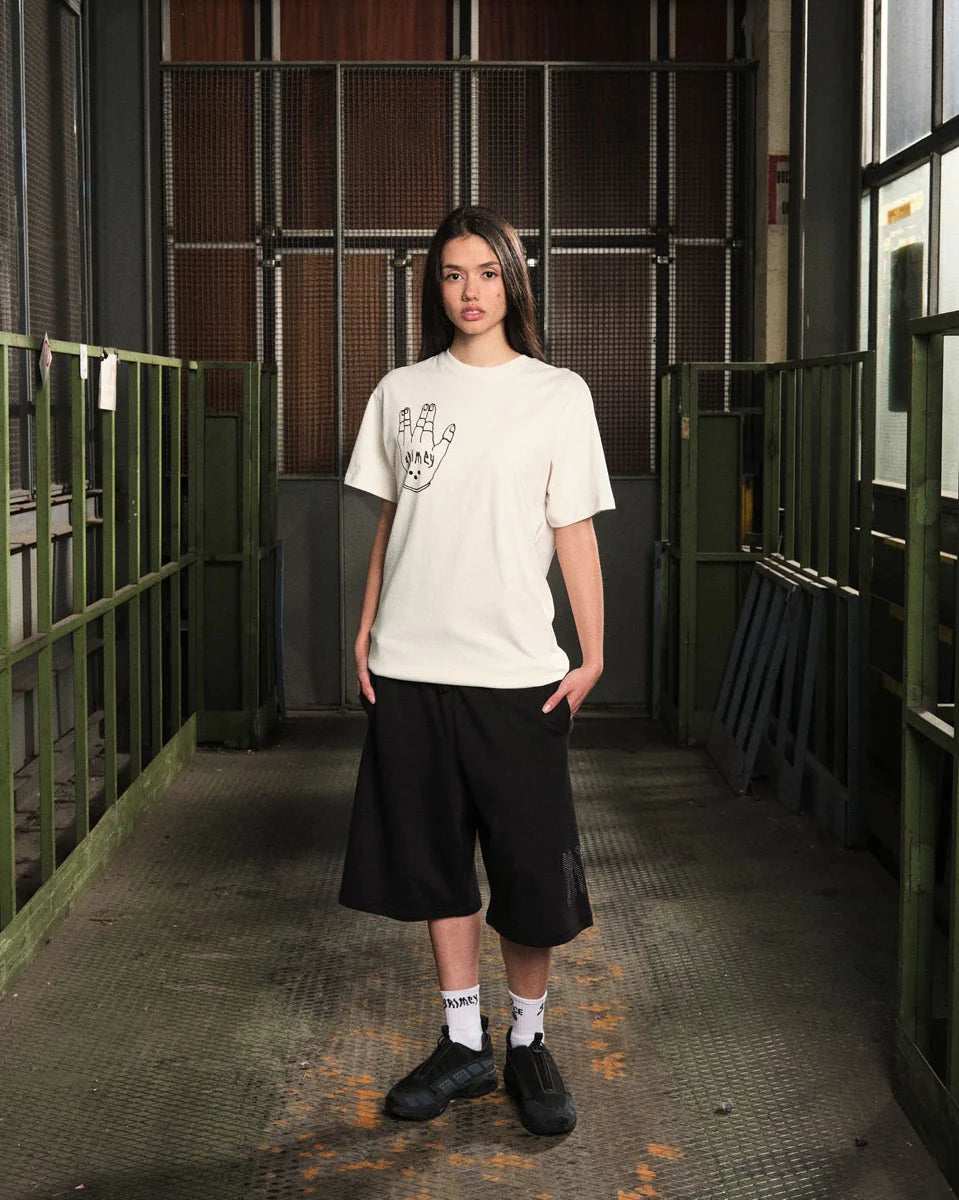 GRIMEY PEACE WITHIN THE GLITZY GRILLZ CAMISETA  REGULAR FIT BLANCO ROTO