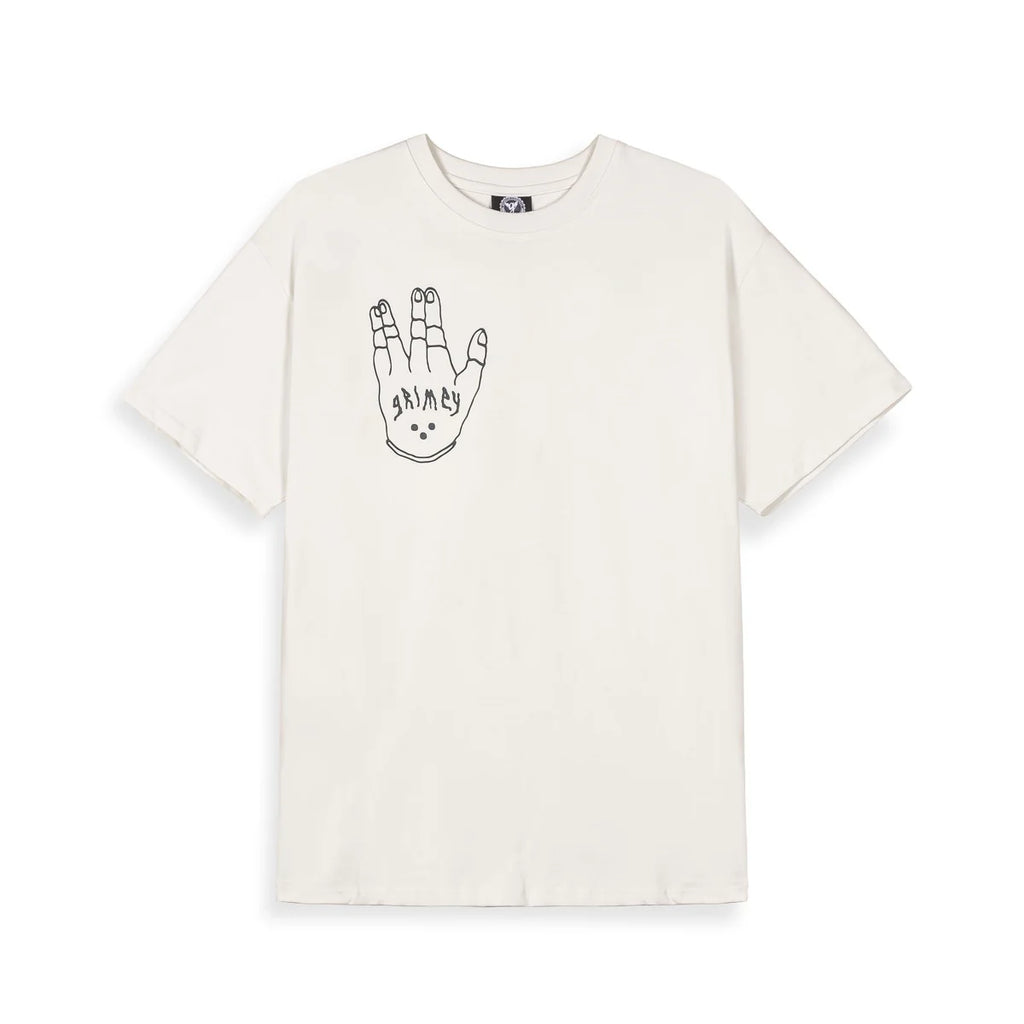 GRIMEY PEACE WITHIN THE GLITZY GRILLZ CAMISETA  REGULAR FIT BLANCO ROTO