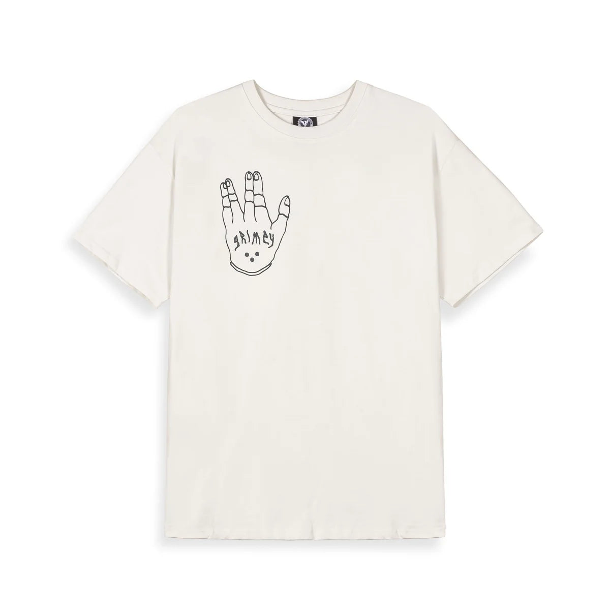 GRIMEY PEACE WITHIN THE GLITZY GRILLZ CAMISETA  REGULAR FIT BLANCO ROTO