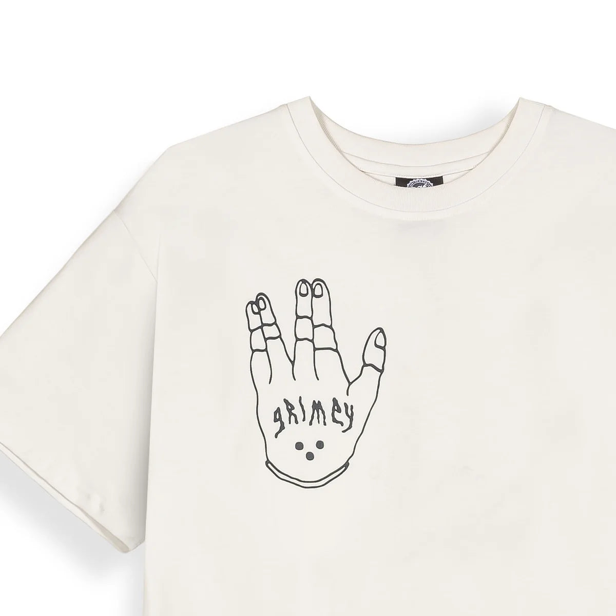 GRIMEY PEACE WITHIN THE GLITZY GRILLZ CAMISETA  REGULAR FIT BLANCO ROTO