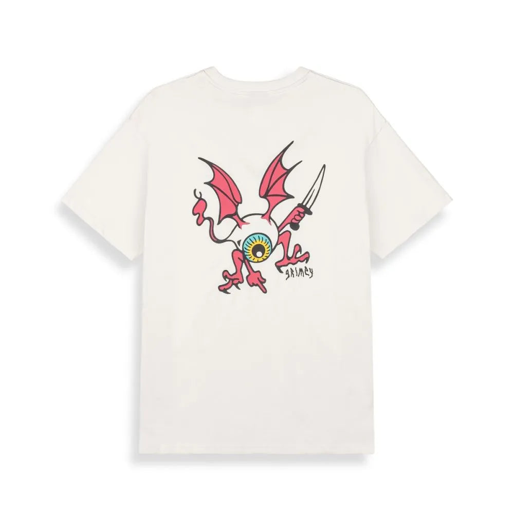 GRIMEY PEACE WITHIN THE WATCHING EYEZ CAMISETA REGULAR FIT BLANCO ROTO