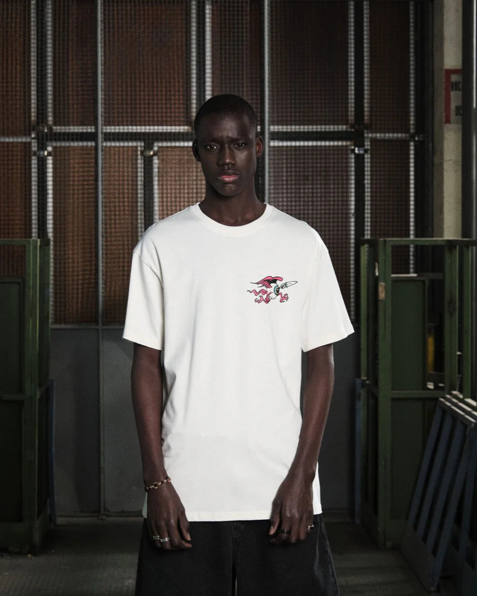 GRIMEY PEACE WITHIN THE WATCHING EYEZ CAMISETA REGULAR FIT BLANCO ROTO