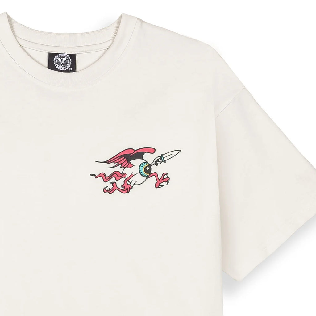 GRIMEY PEACE WITHIN THE WATCHING EYEZ CAMISETA REGULAR FIT BLANCO ROTO
