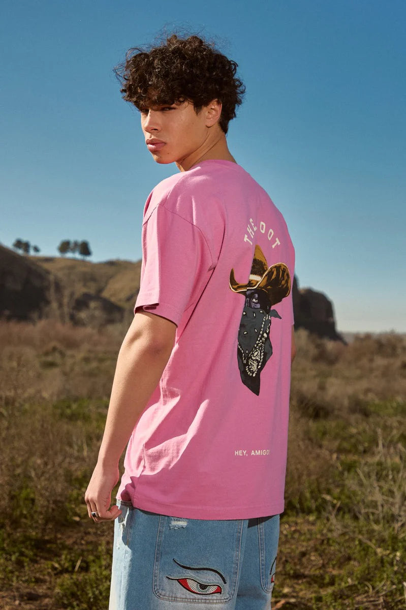 GRIMEY LONE HAND CAMISETA  REGULAR FIT ROSA