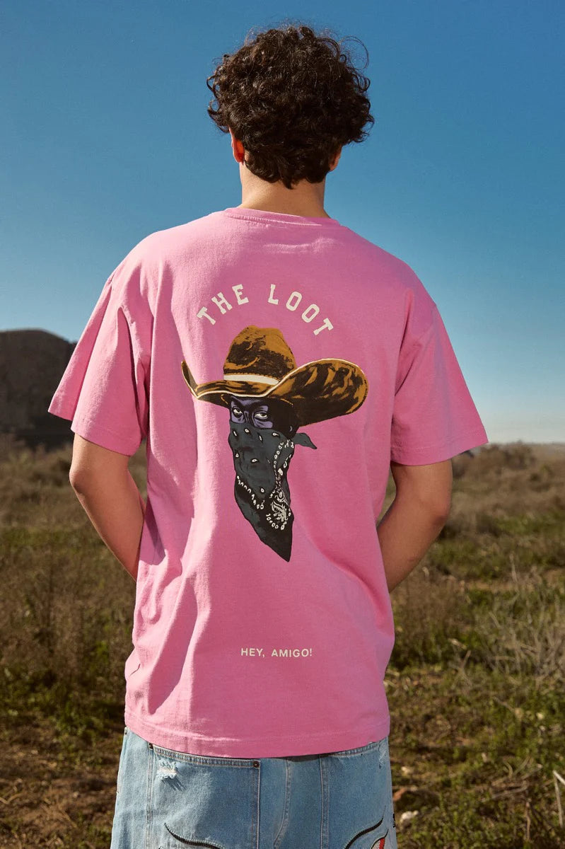 GRIMEY LONE HAND CAMISETA  REGULAR FIT ROSA