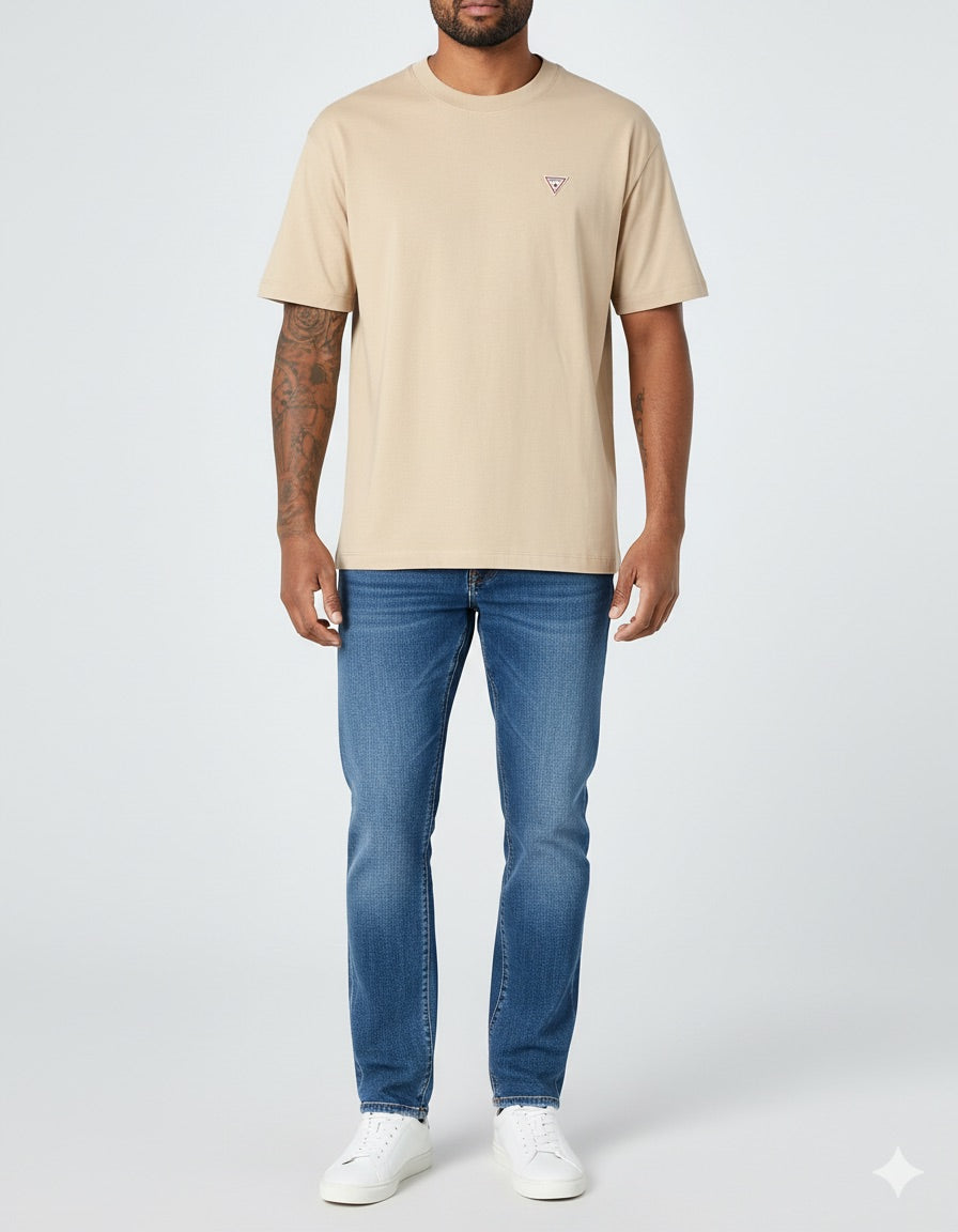 GUESS JEANS CAMISETA OVERSIZE FIT BLANCA