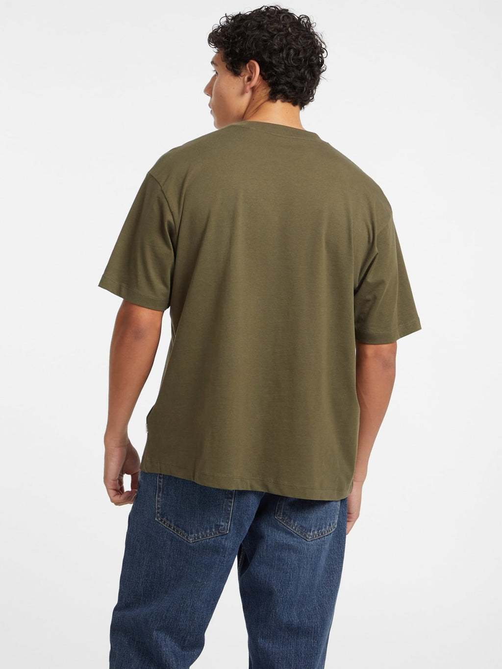 GUESS JEANS CAMISETA OVERSIZE FIT VERDE OLIVA
