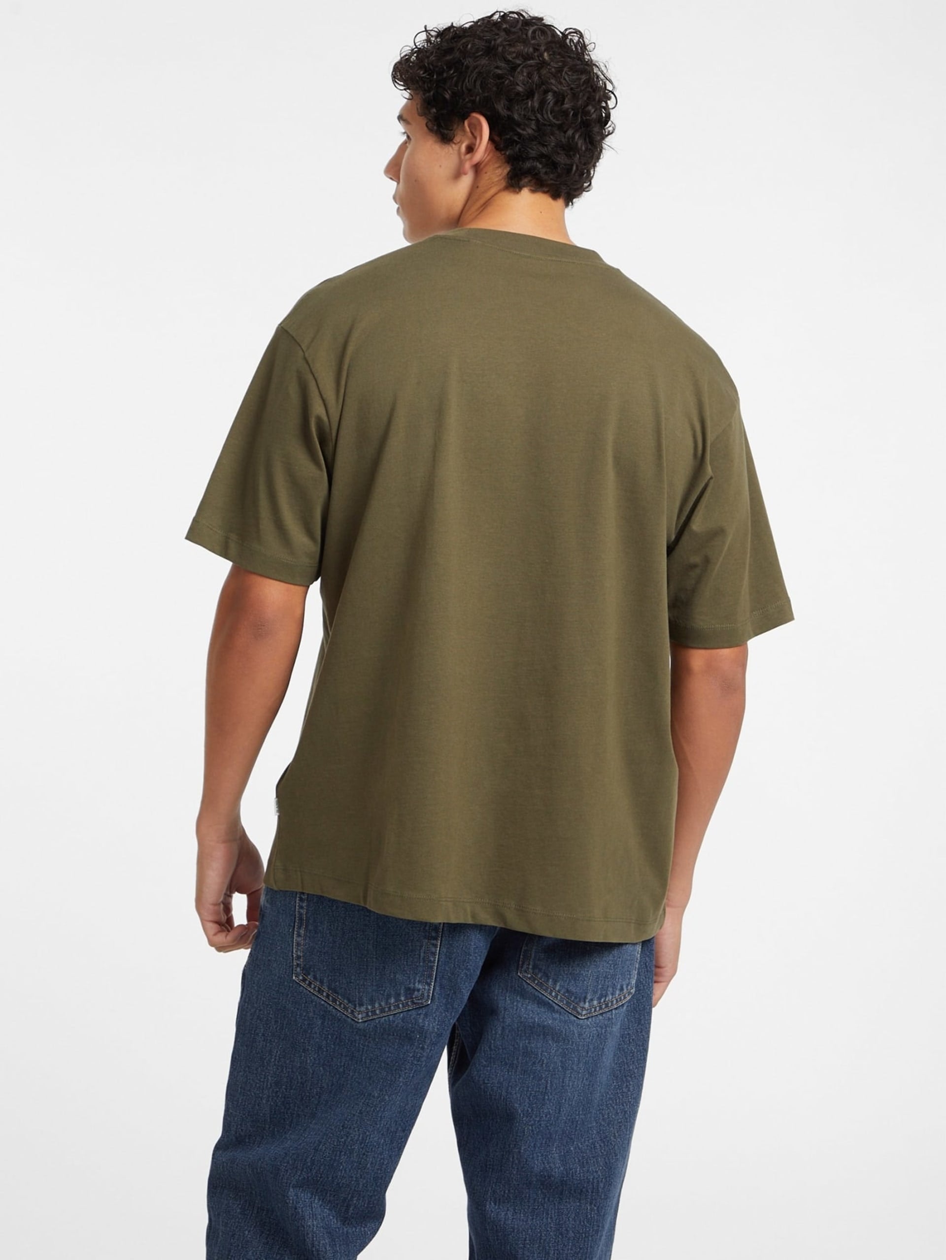 GUESS JEANS CAMISETA OVERSIZE FIT VERDE OLIVA