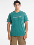GUESS JEANS CAMISETA REGULAR FIT VERDE TROPICAL