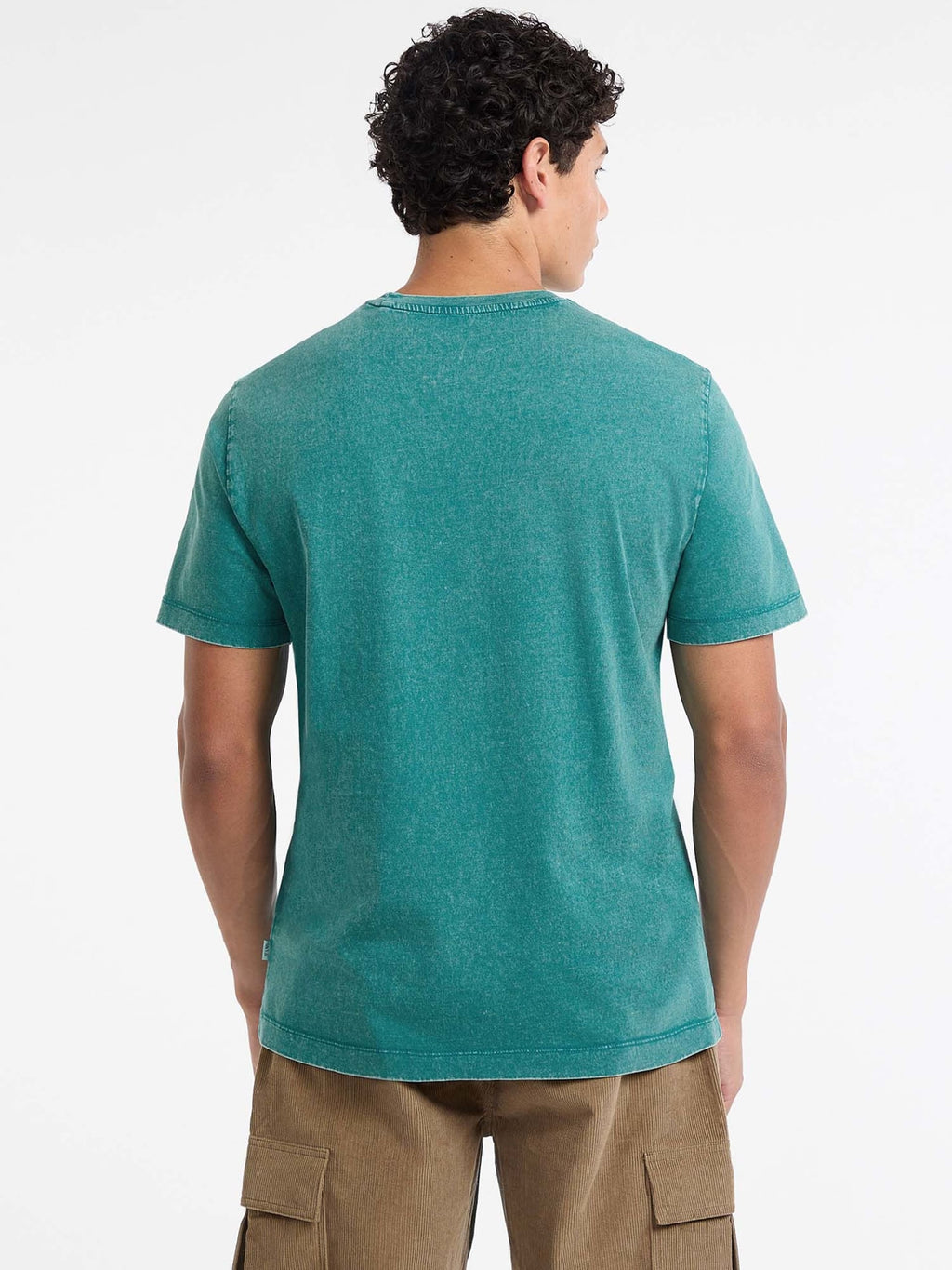GUESS JEANS CAMISETA REGULAR FIT VERDE TROPICAL