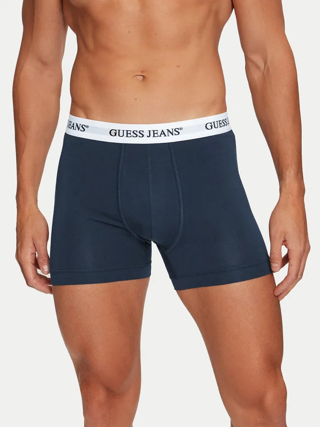 GUESS JEANS PACK 3 CALZONCILLO SLIM FIT AZUL MARINO