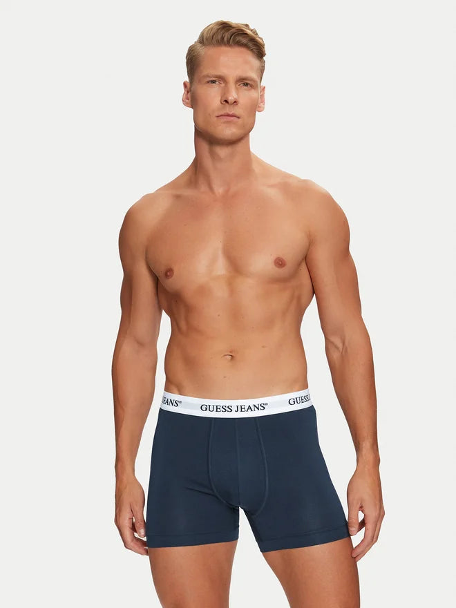 GUESS JEANS PACK 3 CALZONCILLO SLIM FIT AZUL MARINO