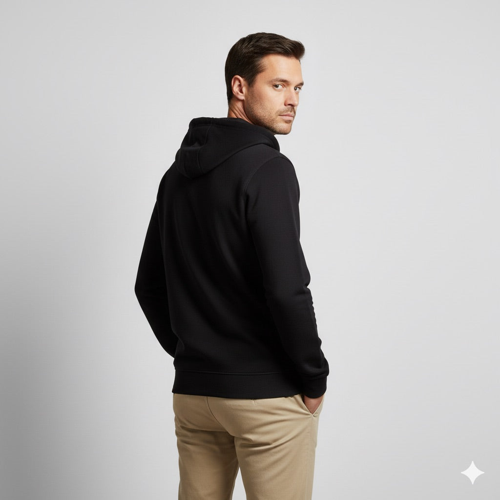 GUESS JEANS SUDADERA CON CREMALLERA REGULAR FIT NEGRA