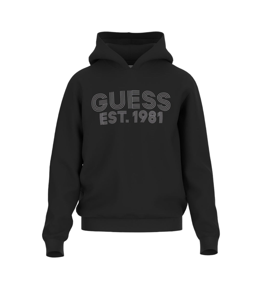 GUESS BEAU SUDADERA CON CAPUCHA REGULAR FIT NEGRA