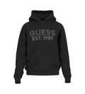 GUESS BEAU SUDADERA CON CAPUCHA REGULAR FIT NEGRA
