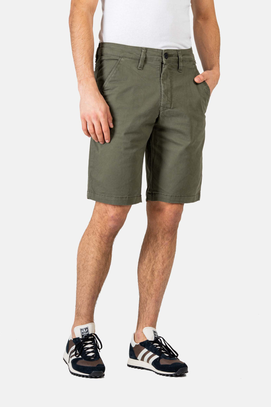 REELL FLEX GRIP CHINO BERMUDA OLIVE