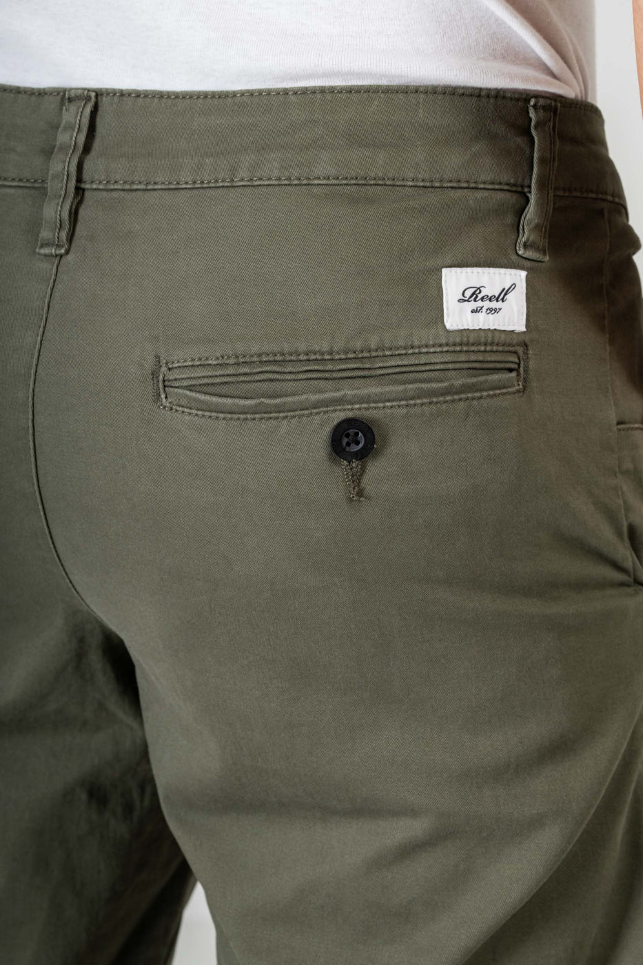 REELL FLEX GRIP CHINO BERMUDA OLIVE