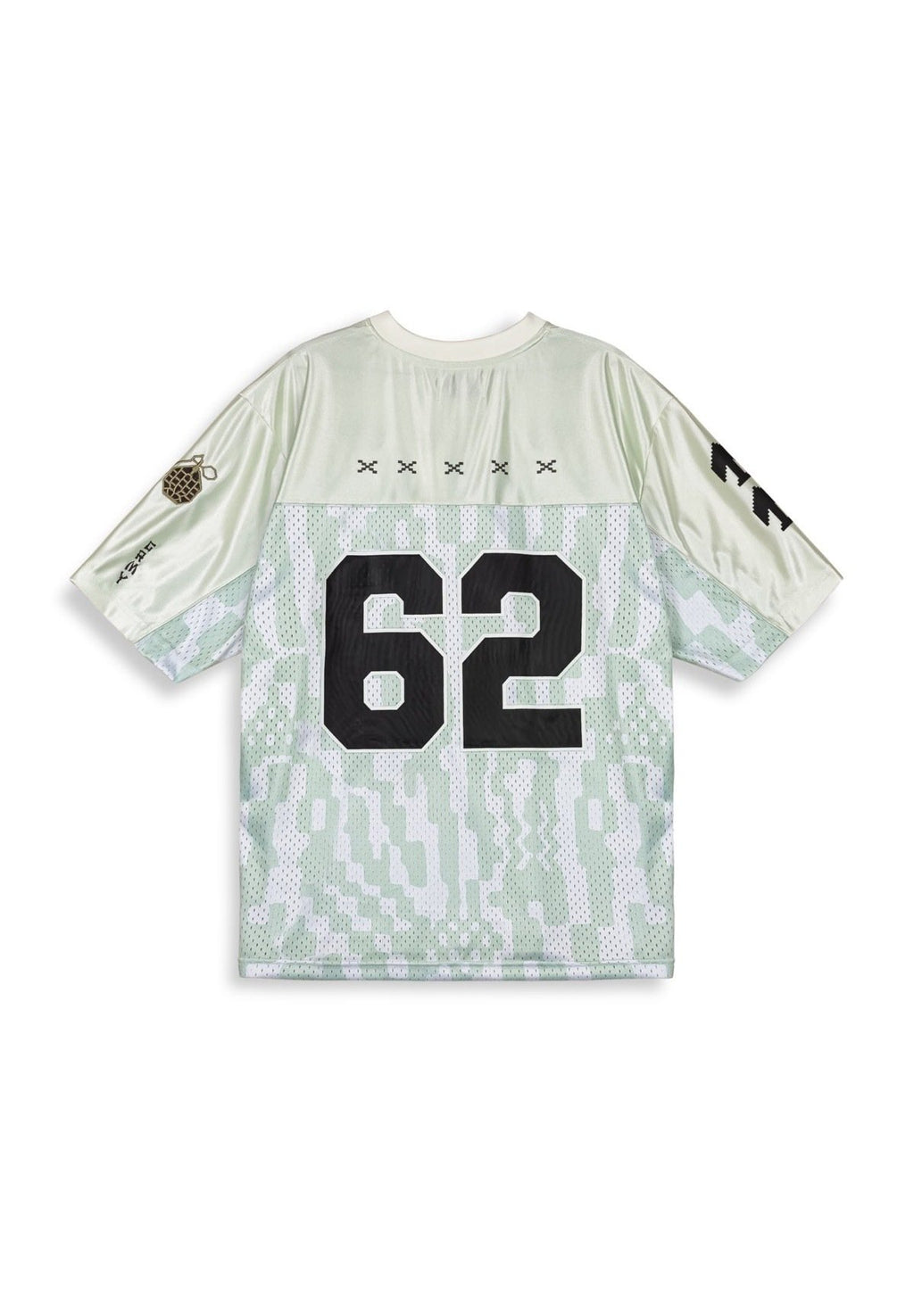 GRIMEY LUCKY DRAGON FOOTBALL CAMISETA MESH OVERSIZE FIT BLANCO