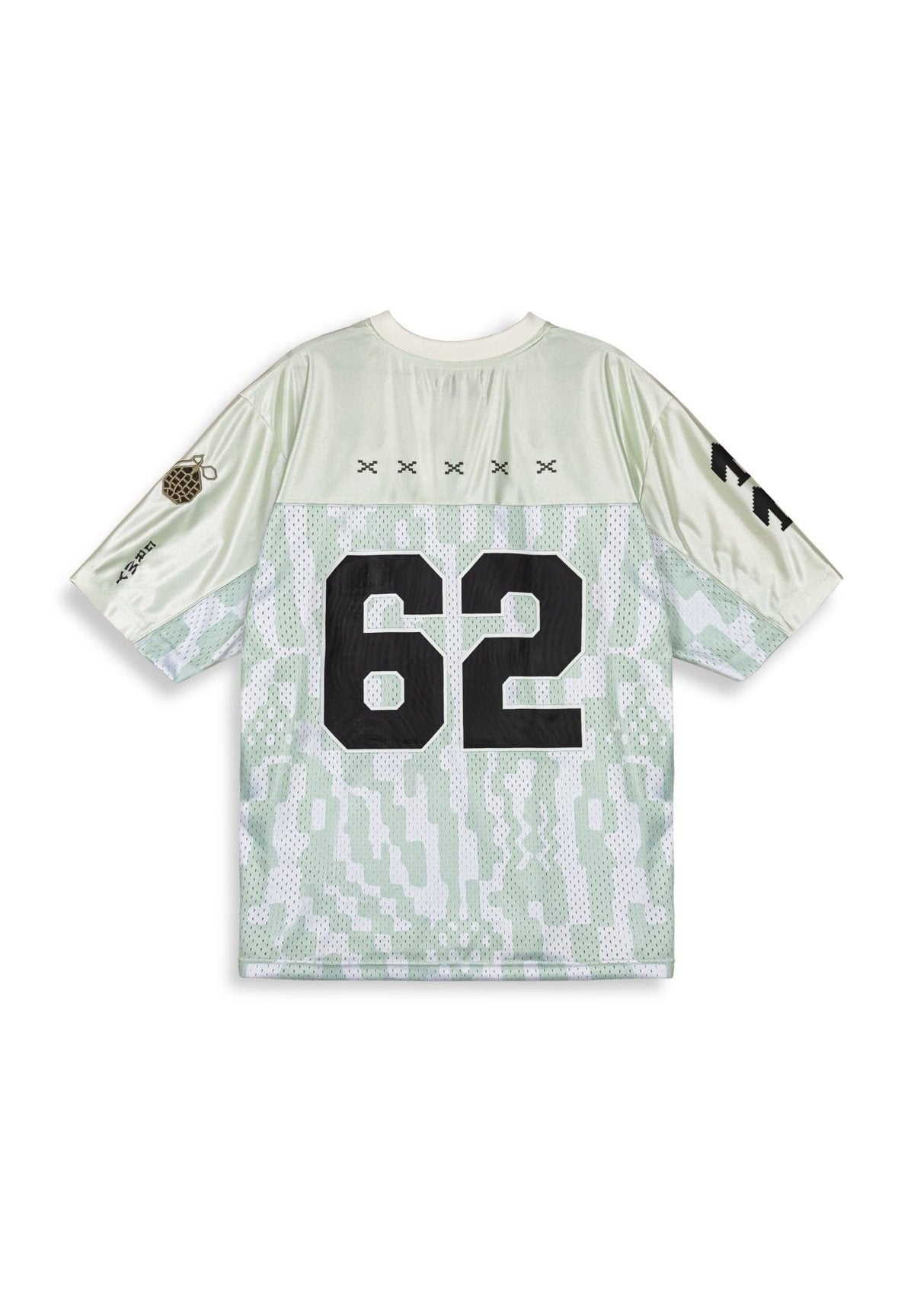 GRIMEY LUCKY DRAGON FOOTBALL CAMISETA MESH OVERSIZE FIT BLANCO