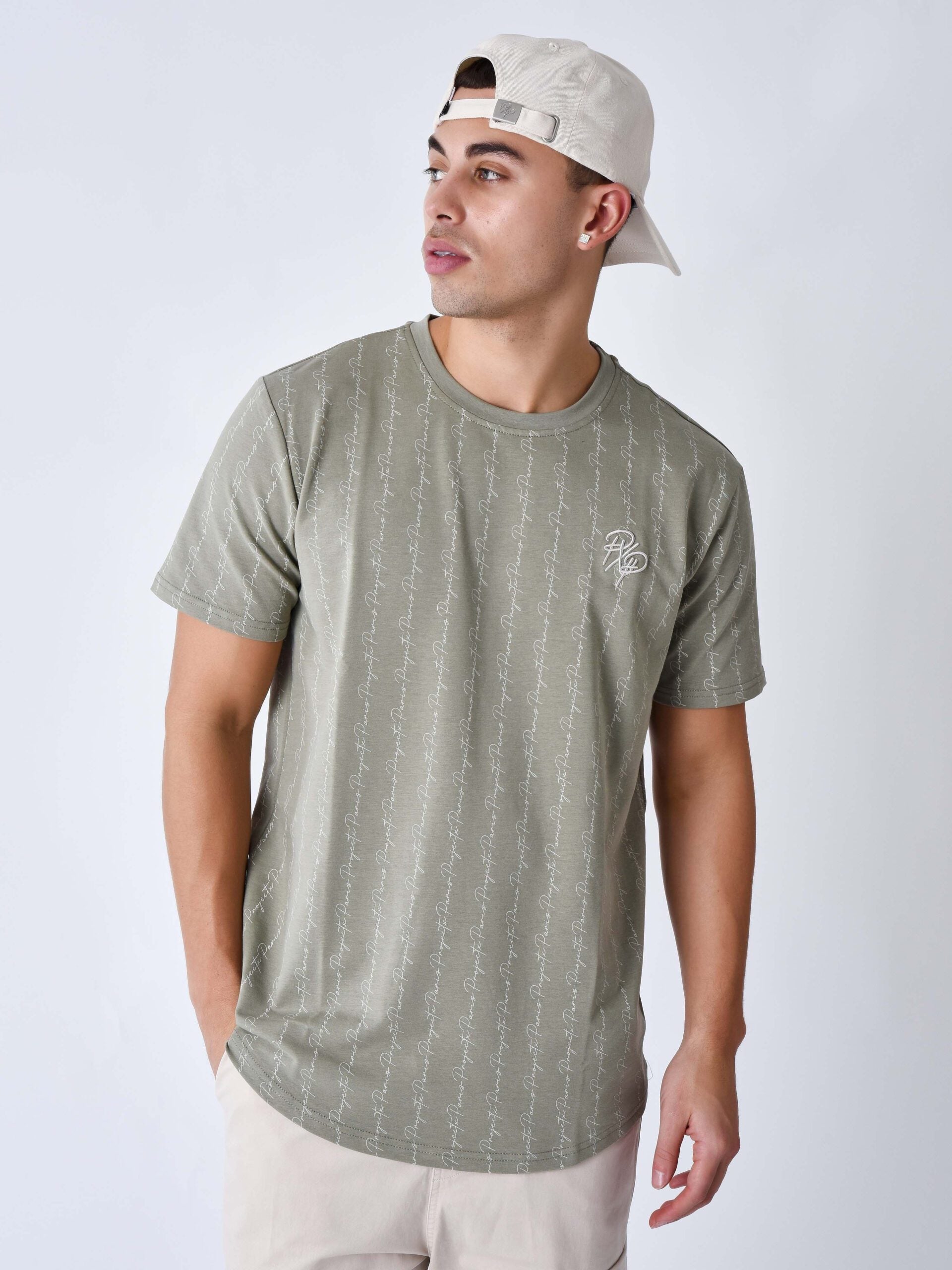 PROJECT X PARIS CAMISETA ESTAMPADA INK DRIP CAQUI