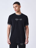 PXP CAMISETA GOMA CUELLO Y MANGAS NEGRA