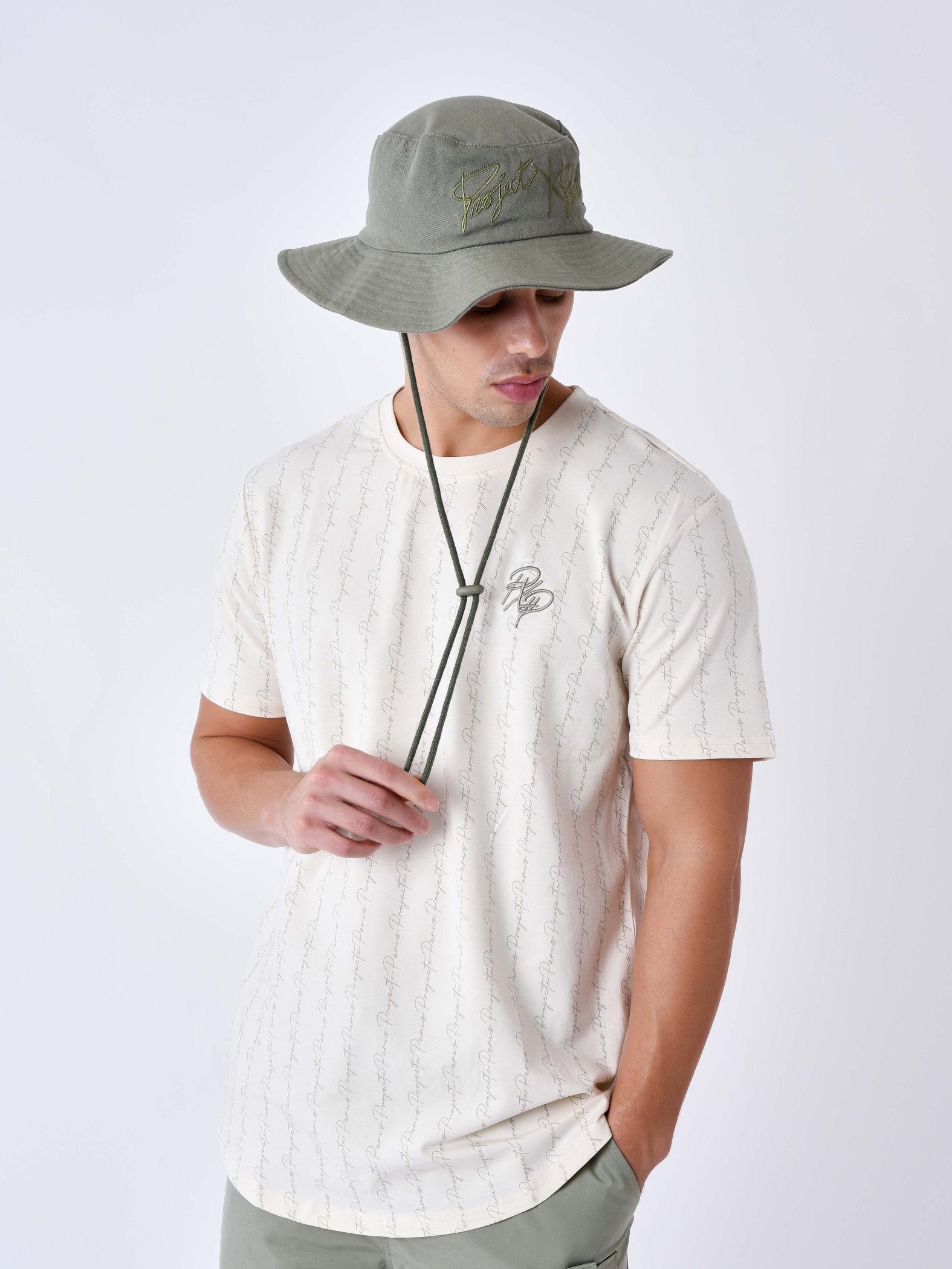 PROJECT X PARIS CAMISETA ESTAMPADA INK DRIP BEIGE