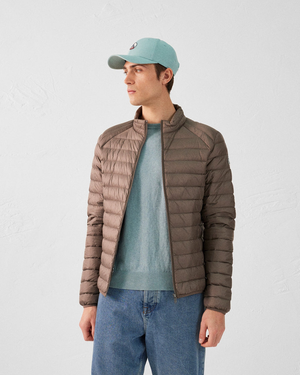 JOTT MATT CHAQUETA PLUMÍFERO CORTE CLÁSICO TAUPE