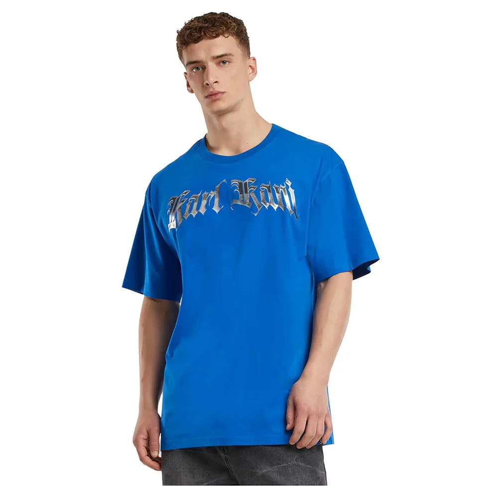 KARL KANI OLD ENGLISH CHROME TEE CAMISETA REGULAR FIT AZUL