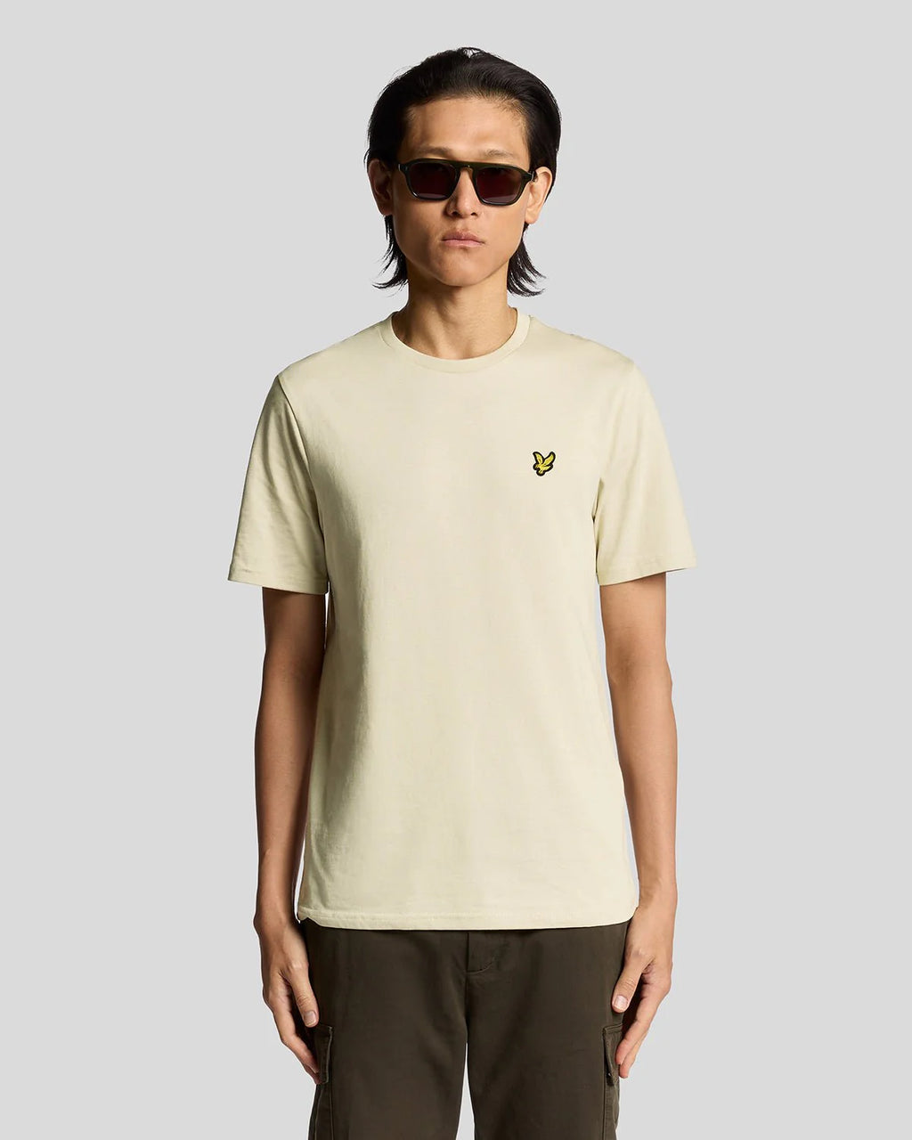 LYLE & SCOTT CAMISETA UNISEX CAMISETA REGULAR FIT BEIGE