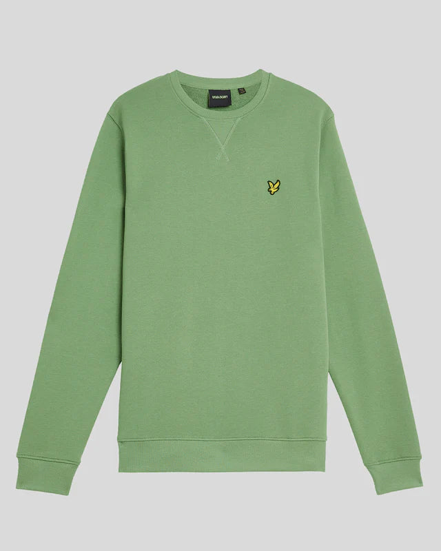 LYLE & SCOTT CREW NECK SUDADERA REGULAR FIT VERDE AHUMADO