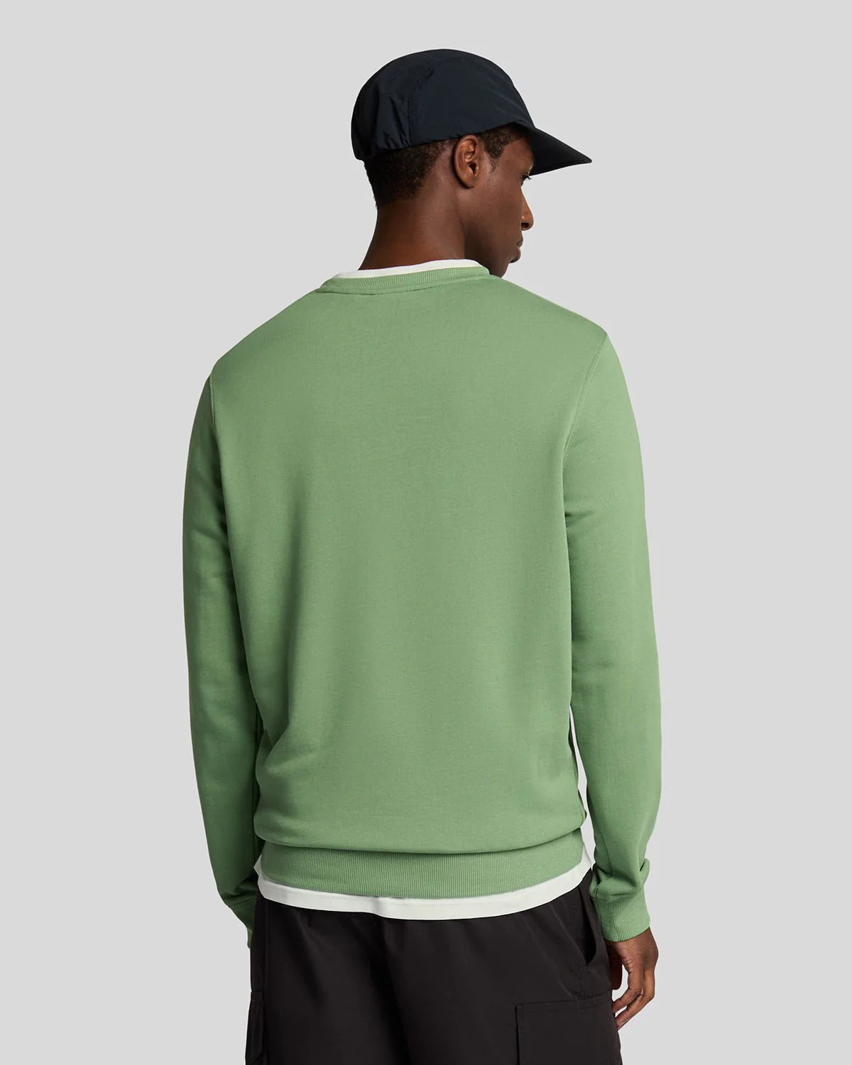 LYLE & SCOTT CREW NECK SUDADERA REGULAR FIT VERDE AHUMADO