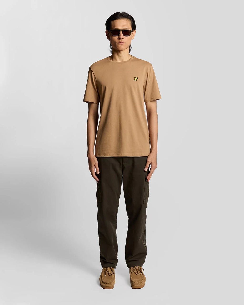 LYLE & SCOTT CAMISETA UNISEX CAMISETA REGULAR FIT CAMEL