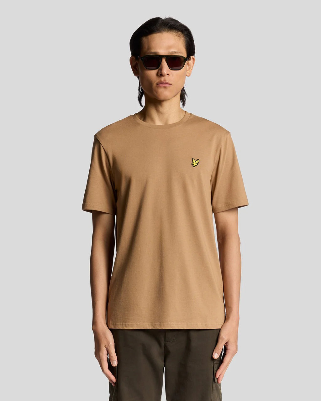 LYLE & SCOTT CAMISETA UNISEX CAMISETA REGULAR FIT CAMEL
