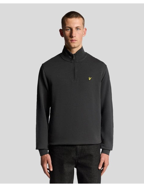 LYLE & SCOTT ZIP 1/4 UNISEX SUDADERA REGULAR FIT GRIS OSCURO