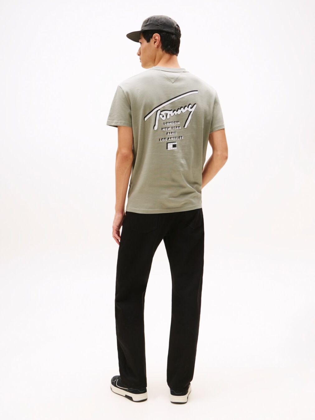TOMMY JEANS SIGN CITY CAMISETA REGULAR FIT KAKI