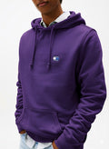 TOMMY JEANS SUDADERA CON CAPUCHA REGULAR FIT MORADA