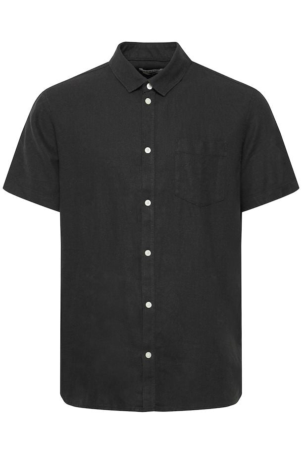 SOLID LINO SDALLAN SS SH TRUE BLACK
