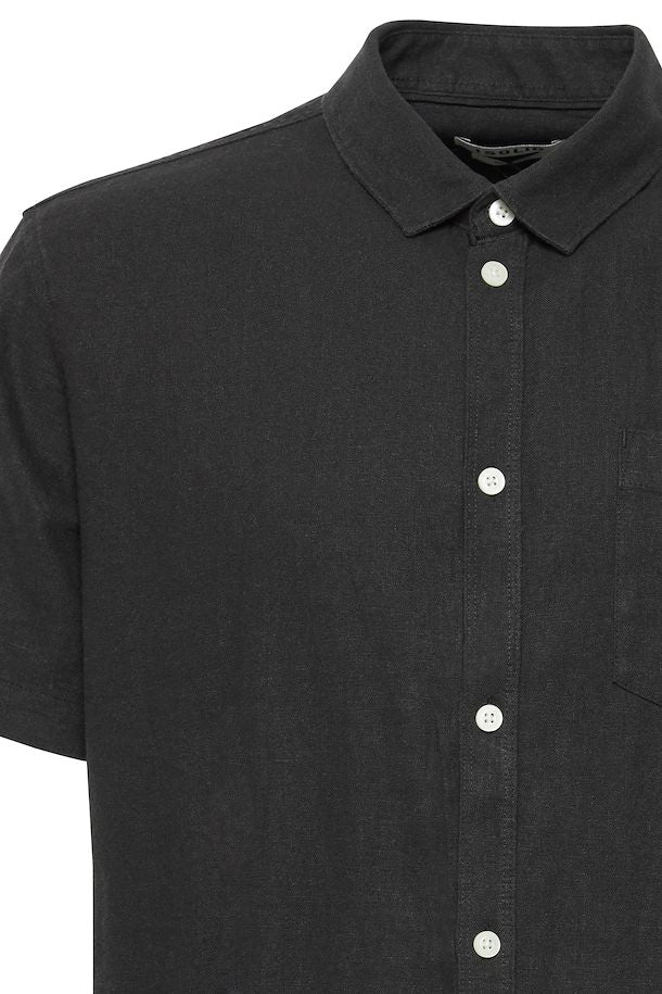 SOLID LINO SDALLAN SS SH TRUE BLACK