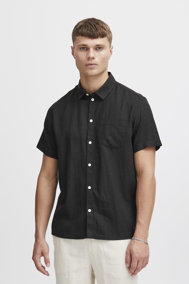 SOLID LINO SDALLAN SS SH TRUE BLACK