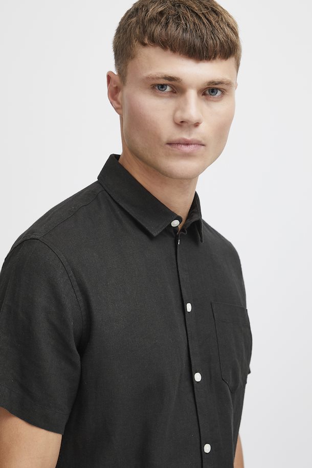 SOLID LINO SDALLAN SS SH TRUE BLACK